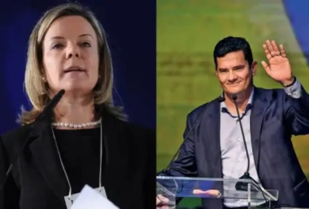 Embate Gleisi e Moro